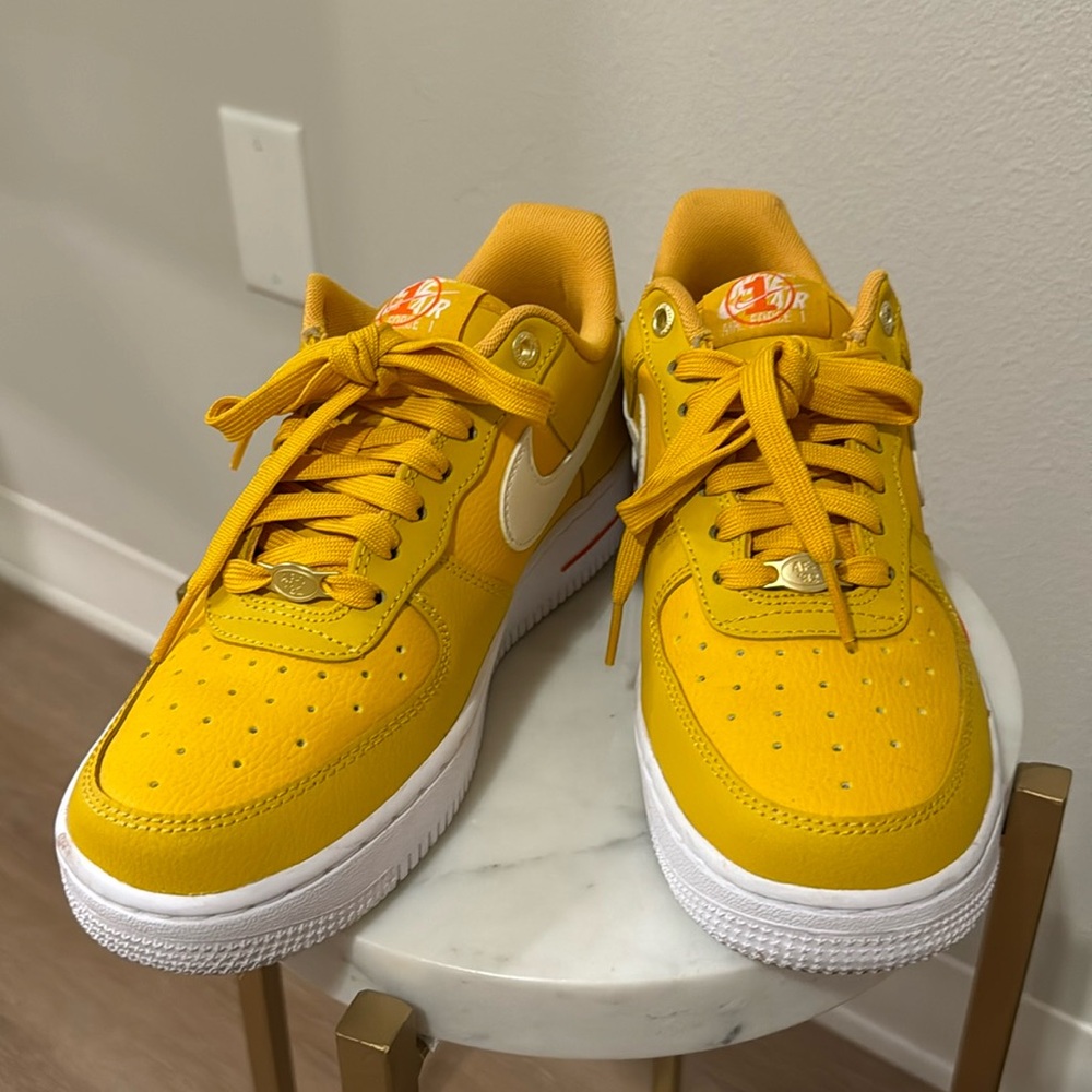 Yellow Nike Airforce 1s